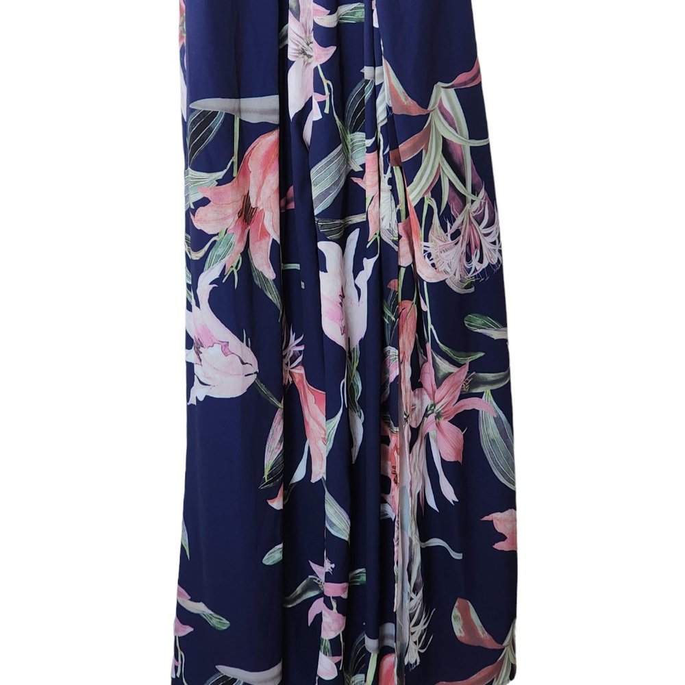 LORRAINE jumpsuit flared legs w long split (palazzo pants) size 8 - Picture 6 of 16